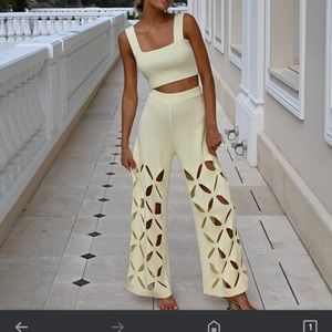 Yellow the label taurus knit set